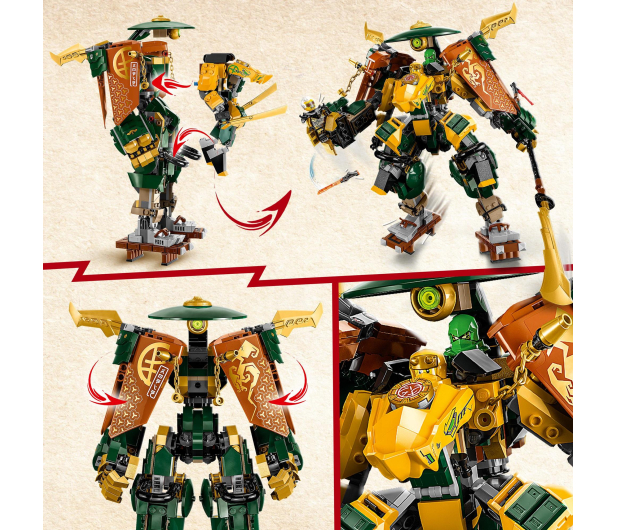 LEGO Ninjago 71794 Drużyna mechów ninja Lloyda i Arina - 1141575 - zdjęcie 4